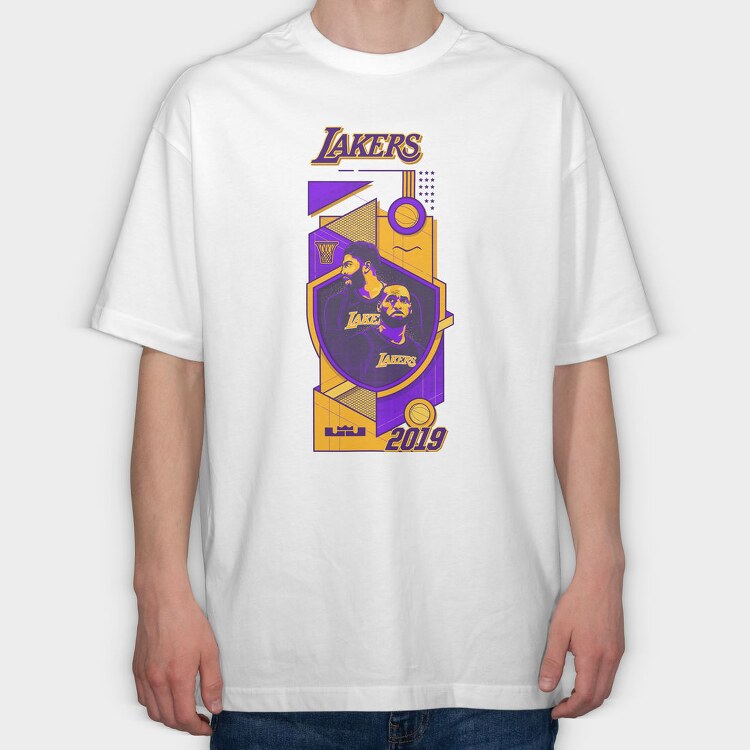 LAKERS Art Design, Tricou Oversize Barbati (Unisex)