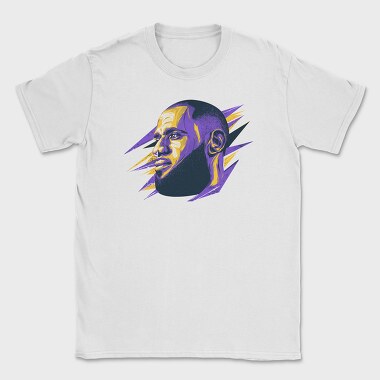 LEBRON JAMES Head Art, Tricou Barbati (Unisex)
