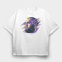 LEBRON JAMES Head Art, Tricou Oversize Barbati (Unisex)