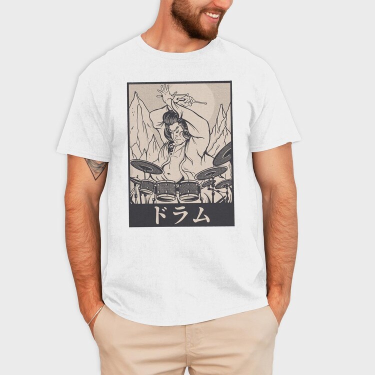 Samurai Drummer, Tricou Barbati (Unisex)