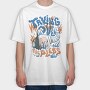 Robot Invasion 01, Tricou Oversize Barbati (Unisex)