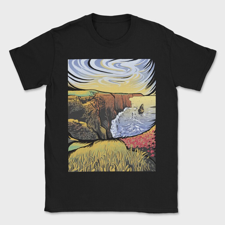 Cliffs Of Moher Landscape Nature, Tricou Barbati (Unisex)