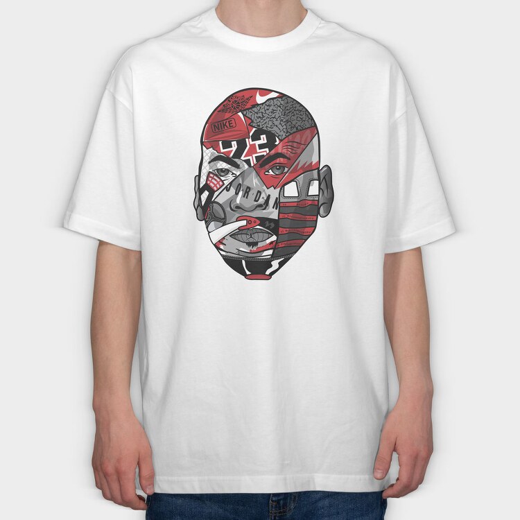 M JORDAN Art1, Tricou Oversize Barbati (Unisex)