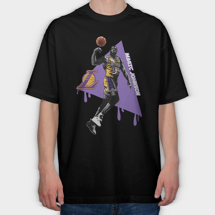 MAGIC JHONSON Art1, Tricou Oversize Barbati (Unisex)