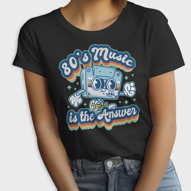 80 S Music Is the Answer, Tricou Femei