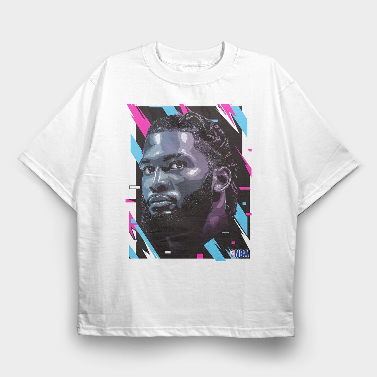 NBA Art2, Tricou Oversize Barbati (Unisex)