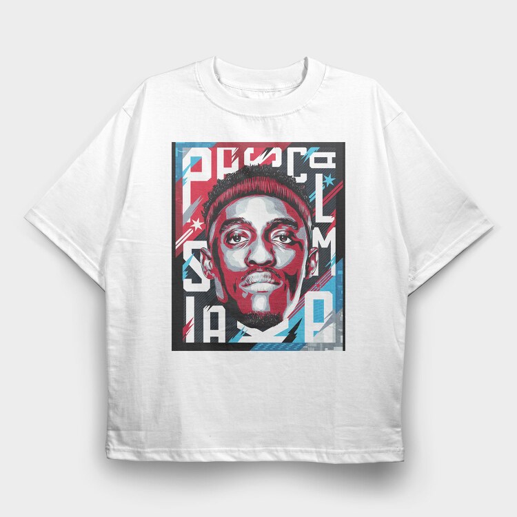 NBA STAR Art1, Tricou Oversize Barbati (Unisex)