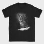 Realistic Wolf Monocrhome Howl, Tricou Barbati (Unisex)
