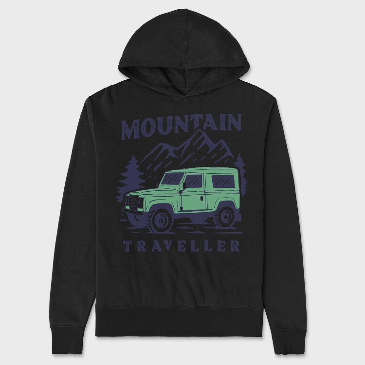 Mountain Traveller, Hanorac Oversize Barbati (Unisex)