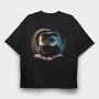 Owl Book, Tricou Oversize Barbati (Unisex)