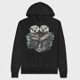 Otters Swimming, Hanorac Oversize Barbati (Unisex)