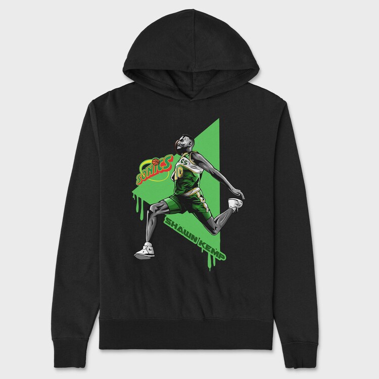 SHAWN KEMP Art2, Hanorac Oversize Barbati (Unisex)