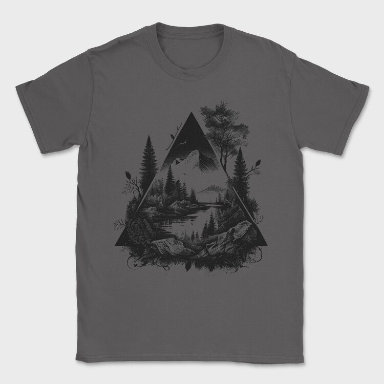 Landscape Triangle, Tricou Barbati (Unisex)