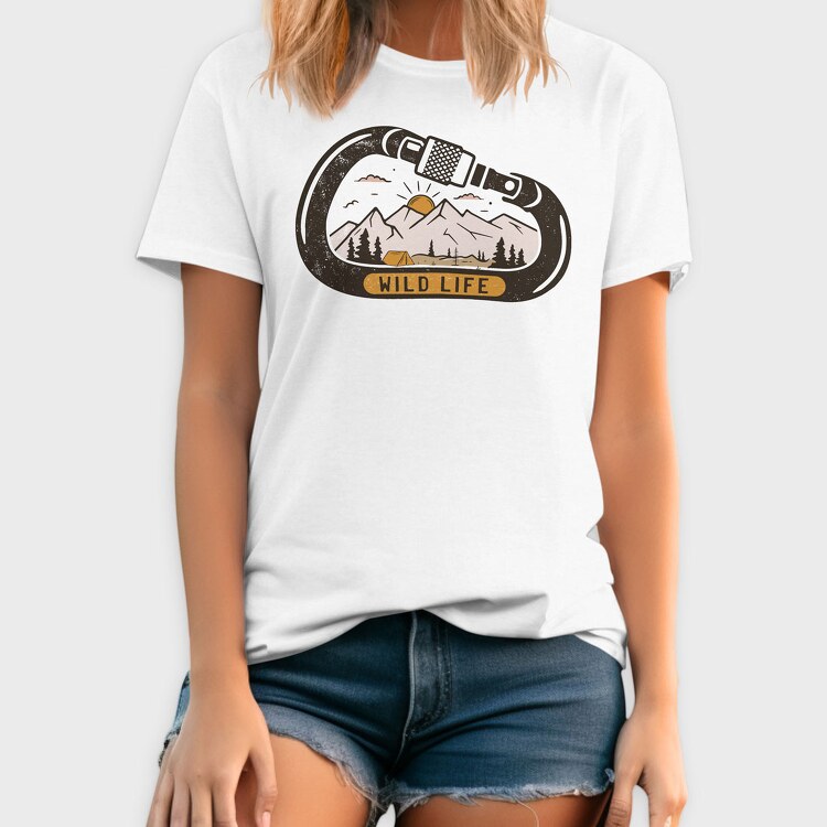 Wild Life Carabiner, Tricou Barbati (Unisex)