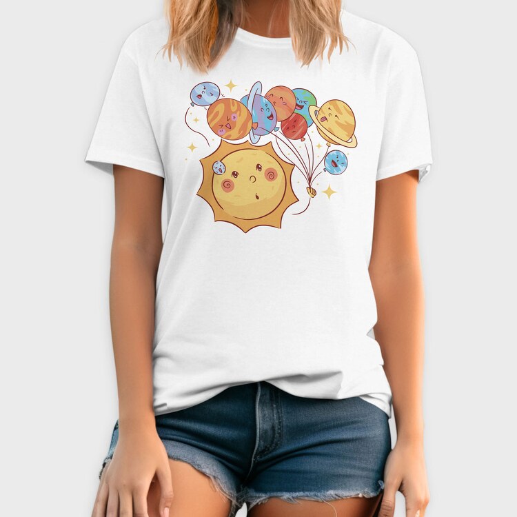 Milky Way Cartoon, Tricou Barbati (Unisex)