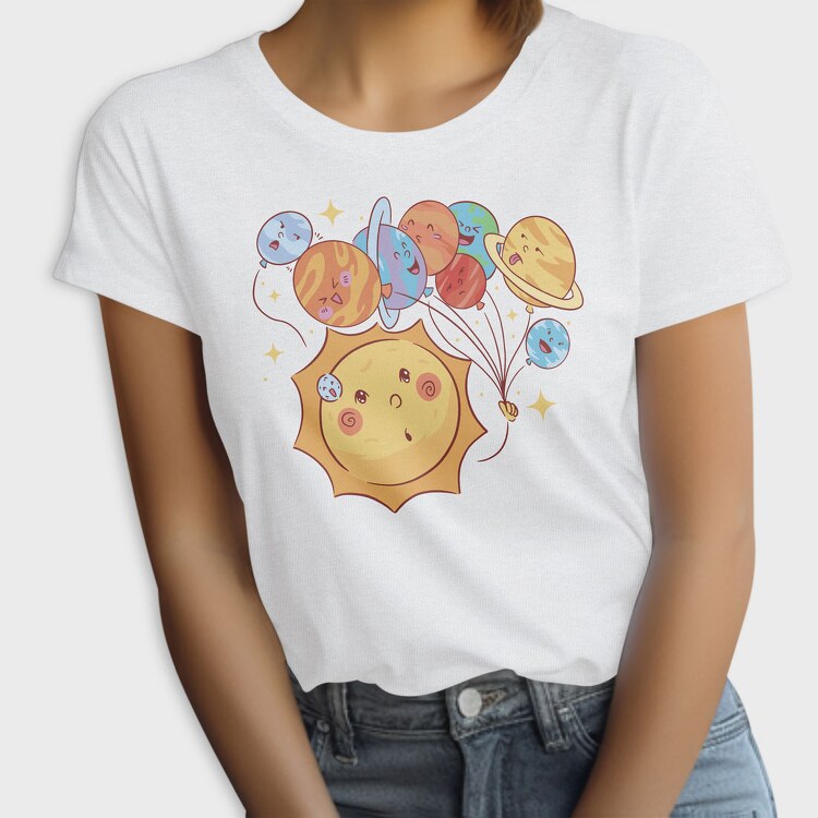 Milky Way Cartoon, Tricou Femei