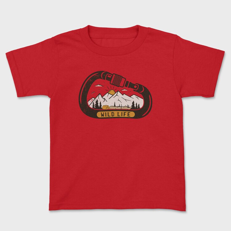 Wild Life Carabiner, Tricou Copii