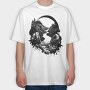headphone landscape, Tricou Oversize Barbati (Unisex)