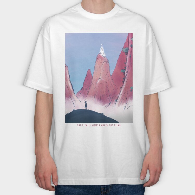 Fantasy Landscape 08, Tricou Oversize Barbati (Unisex)