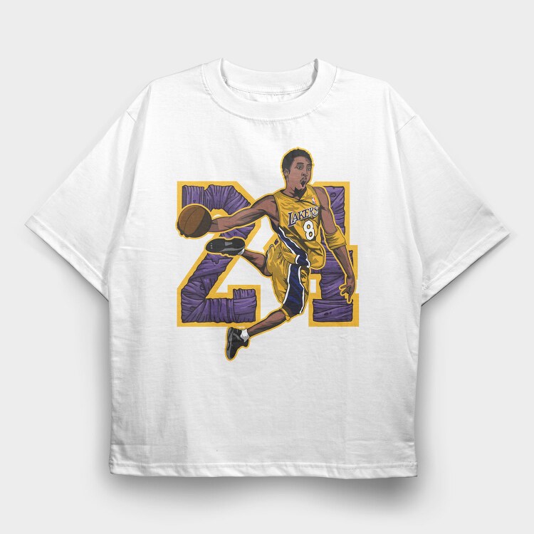 24 KOBE ART1, Tricou Oversize Barbati (Unisex)