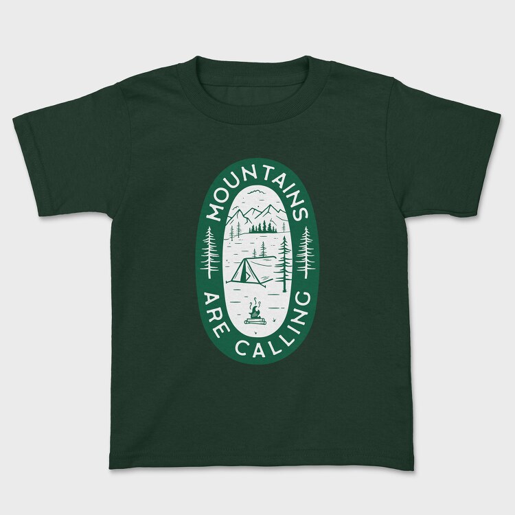 Mountains Are Calling Green, Tricou Copii