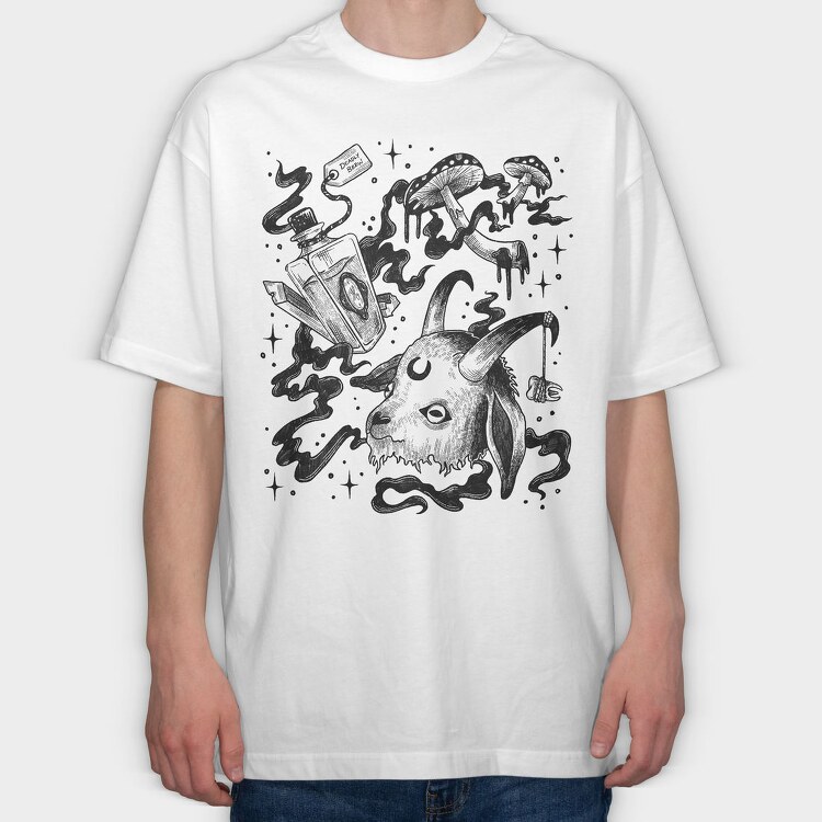 Witch 08, Tricou Oversize Barbati (Unisex)
