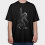 Big Foot Rock, Tricou Oversize Barbati (Unisex)