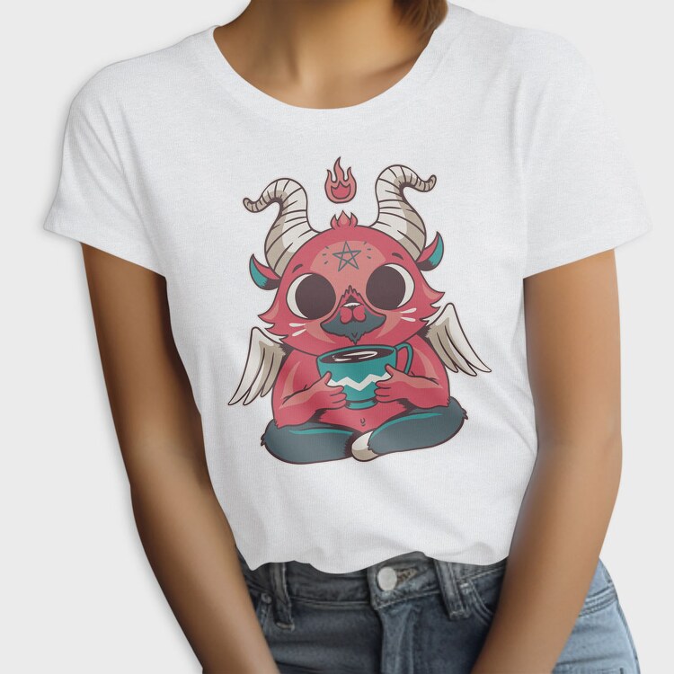 Mini Baphomet Coffee, Tricou Femei