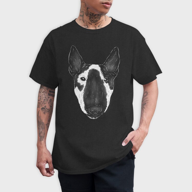 Miniature Bull Terrier, Tricou Barbati (Unisex)