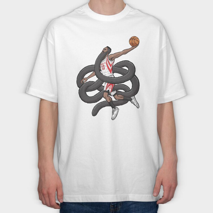 BEARD HARDEN, Tricou Oversize Barbati (Unisex)