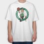 BOSTON CELTICS logo design, Tricou Oversize Barbati (Unisex)