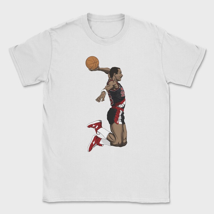 CLYDE DREXLER Art1, Tricou Barbati (Unisex)