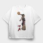 CLYDE DREXLER Art1, Tricou Oversize Barbati (Unisex)