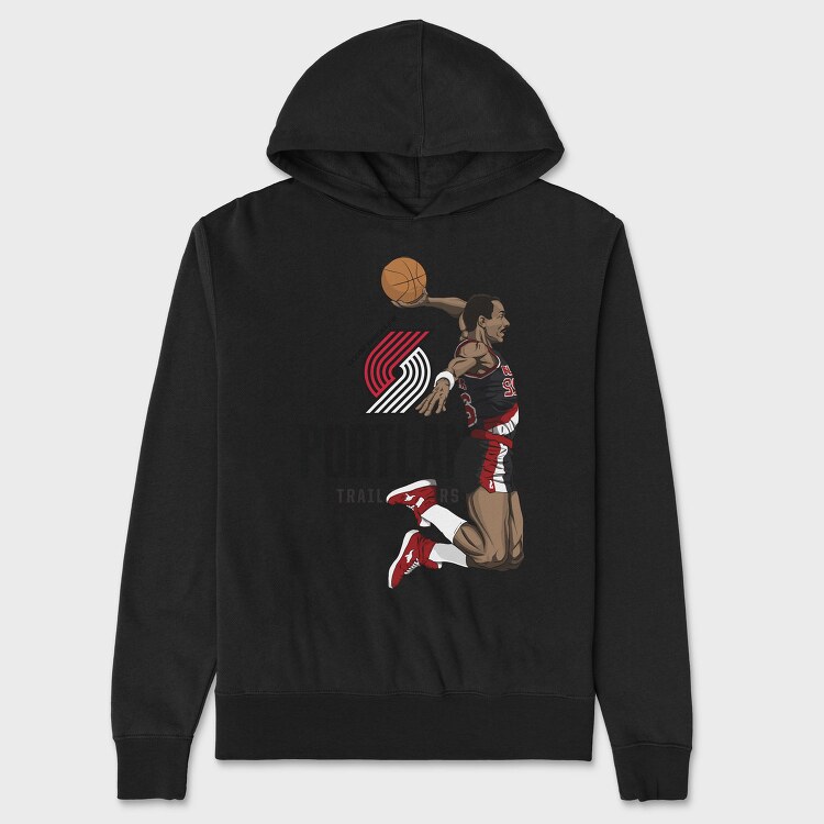 CLYDE DREXLER Art2, Hanorac Oversize Barbati (Unisex)