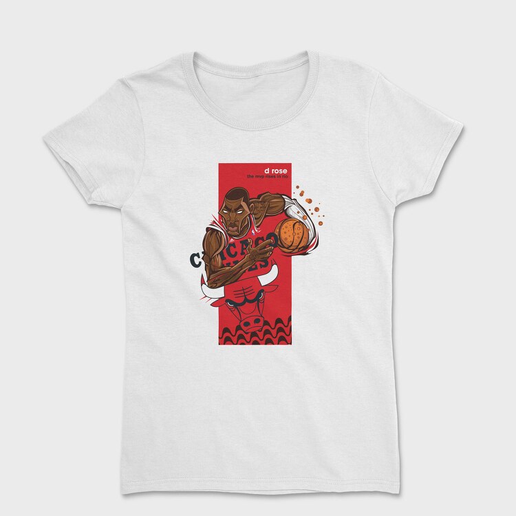 D ROSE Bulls, Tricou Femei