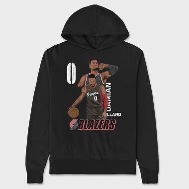 DAMIAN LILLARD, Hanorac Oversize Barbati (Unisex)