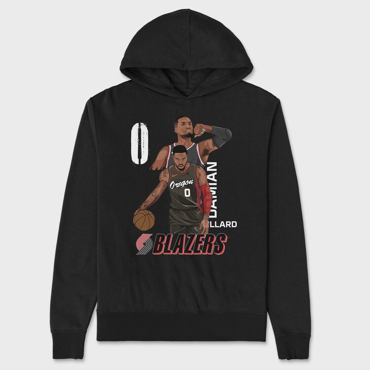 DAMIAN LILLARD, Hanorac Oversize Barbati (Unisex)