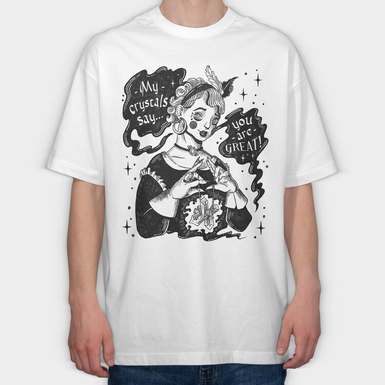 Witch 06, Tricou Oversize Barbati (Unisex)