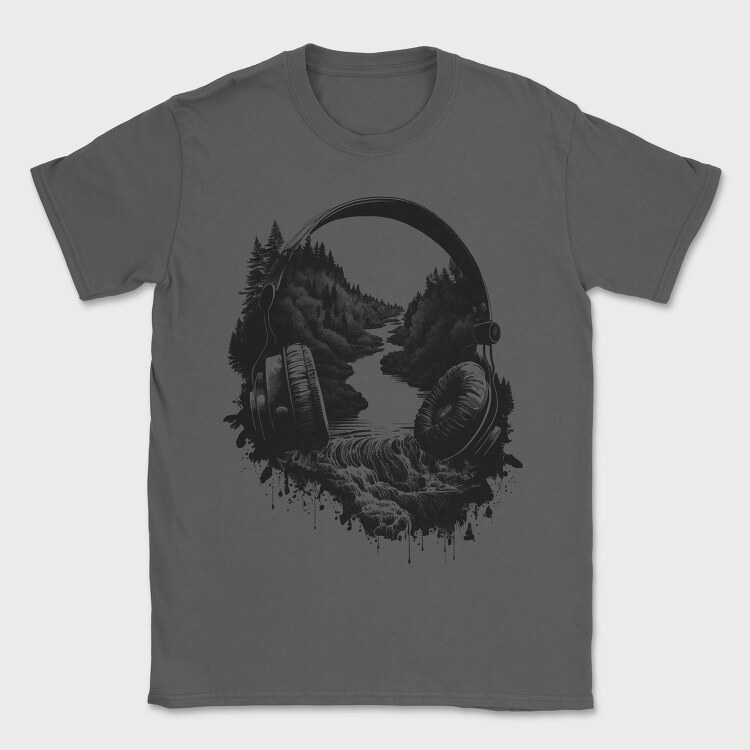 headphone landscape, Tricou Barbati (Unisex)