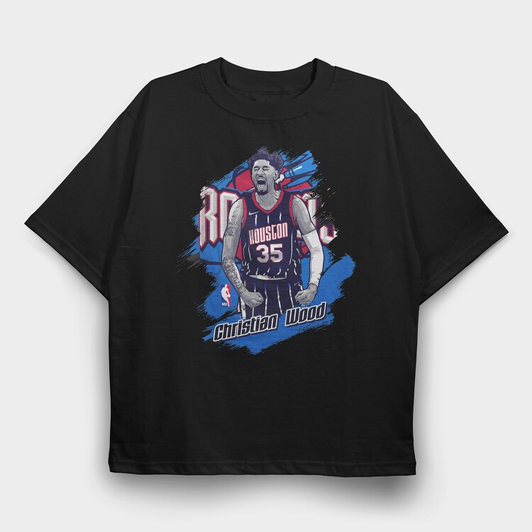 Christian Marquise Wood Art, Tricou Oversize Barbati (Unisex)