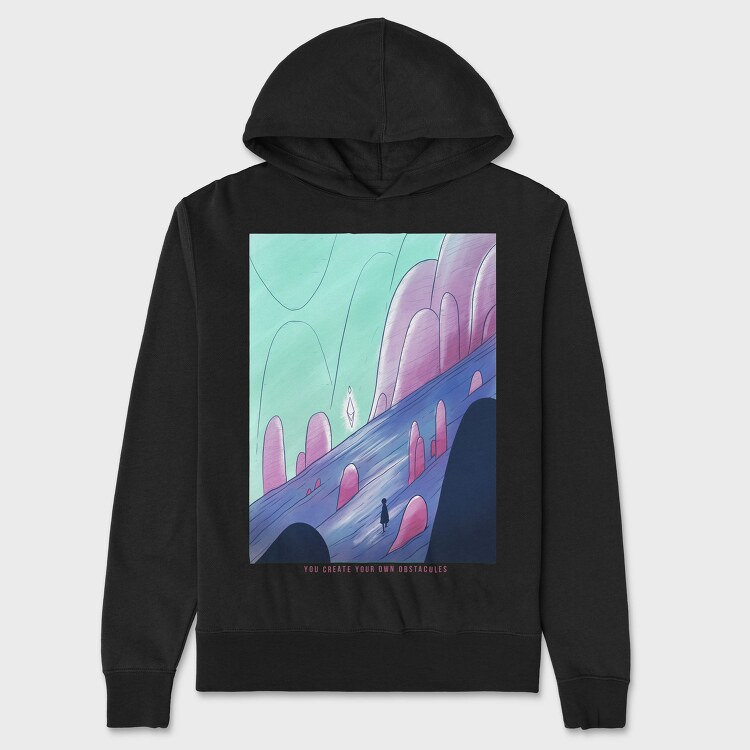 Fantasy Landscape 10, Hanorac Oversize Barbati (Unisex)