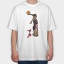 CLYDE DREXLER Art1, Tricou Oversize Barbati (Unisex)