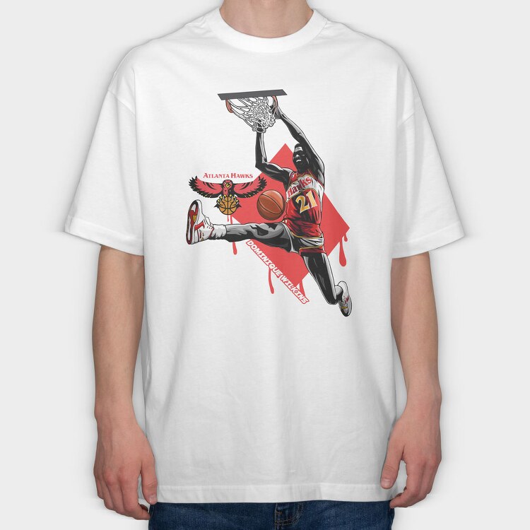 D WILKINS Art1, Tricou Oversize Barbati (Unisex)