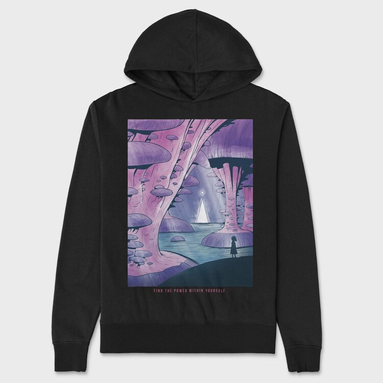 Fantasy Landscape 05, Hanorac Oversize Barbati (Unisex)