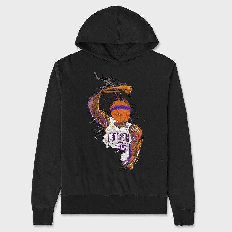 DEMARCUS COUSINS Art design1, Hanorac Oversize Barbati (Unisex)