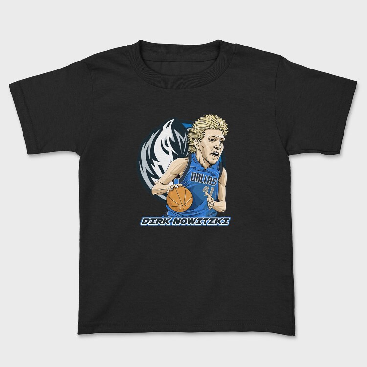 DIRK NOWITZKI Art, Tricou Copii