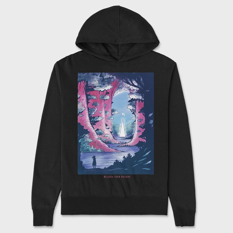 Fantasy Landscape 04, Hanorac Oversize Barbati (Unisex)