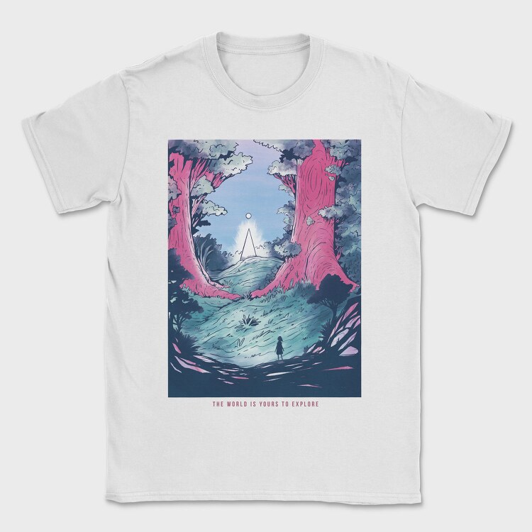 Fantasy Landscape 03, Tricou Barbati (Unisex)