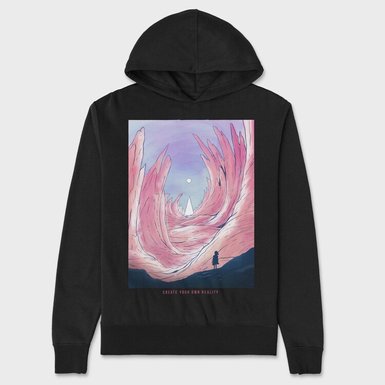 Fantasy Landscape 02, Hanorac Oversize Barbati (Unisex)
