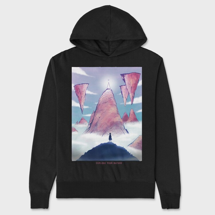Fantasy Landscape 01, Hanorac Oversize Barbati (Unisex)